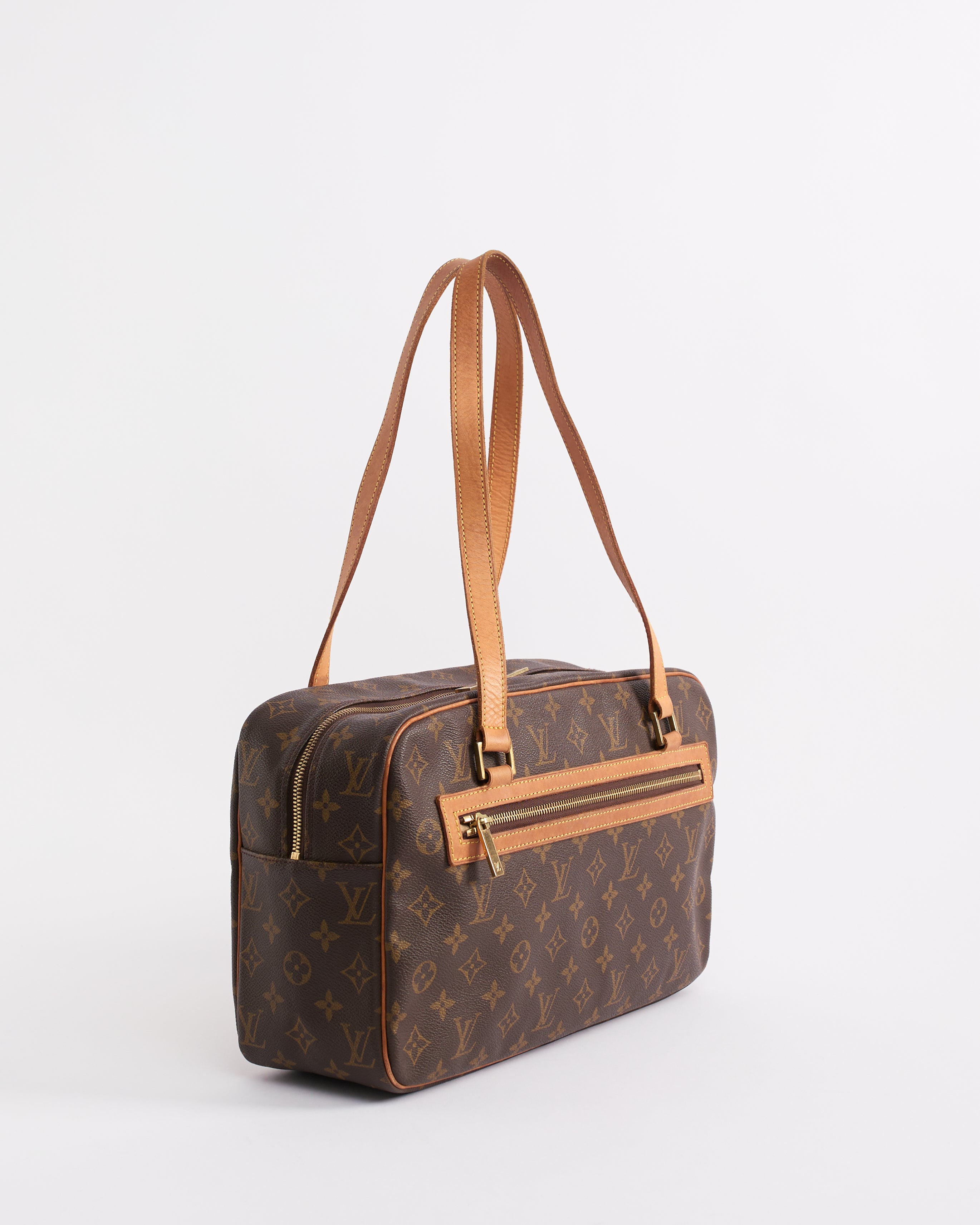 LOUIS VUITTON CITE GM COATED CANVAS SHOULDER BAG