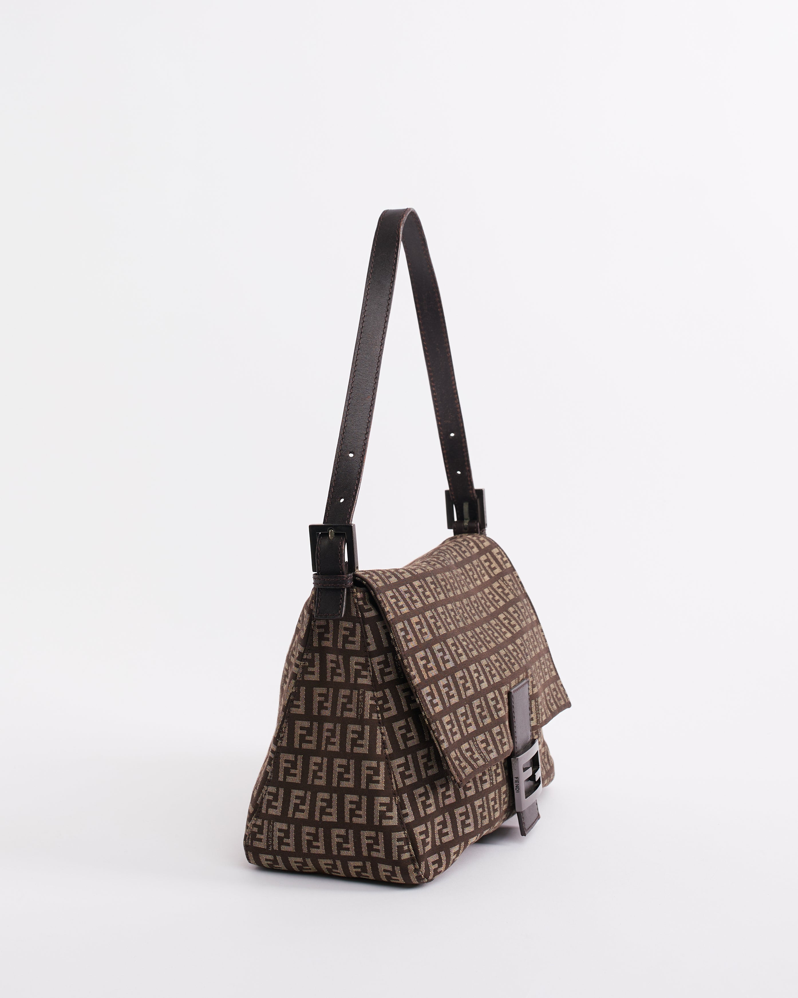 FENDI ZUCCHINO 2000’S MAMMA BAGUETTE SHOULDER BAG