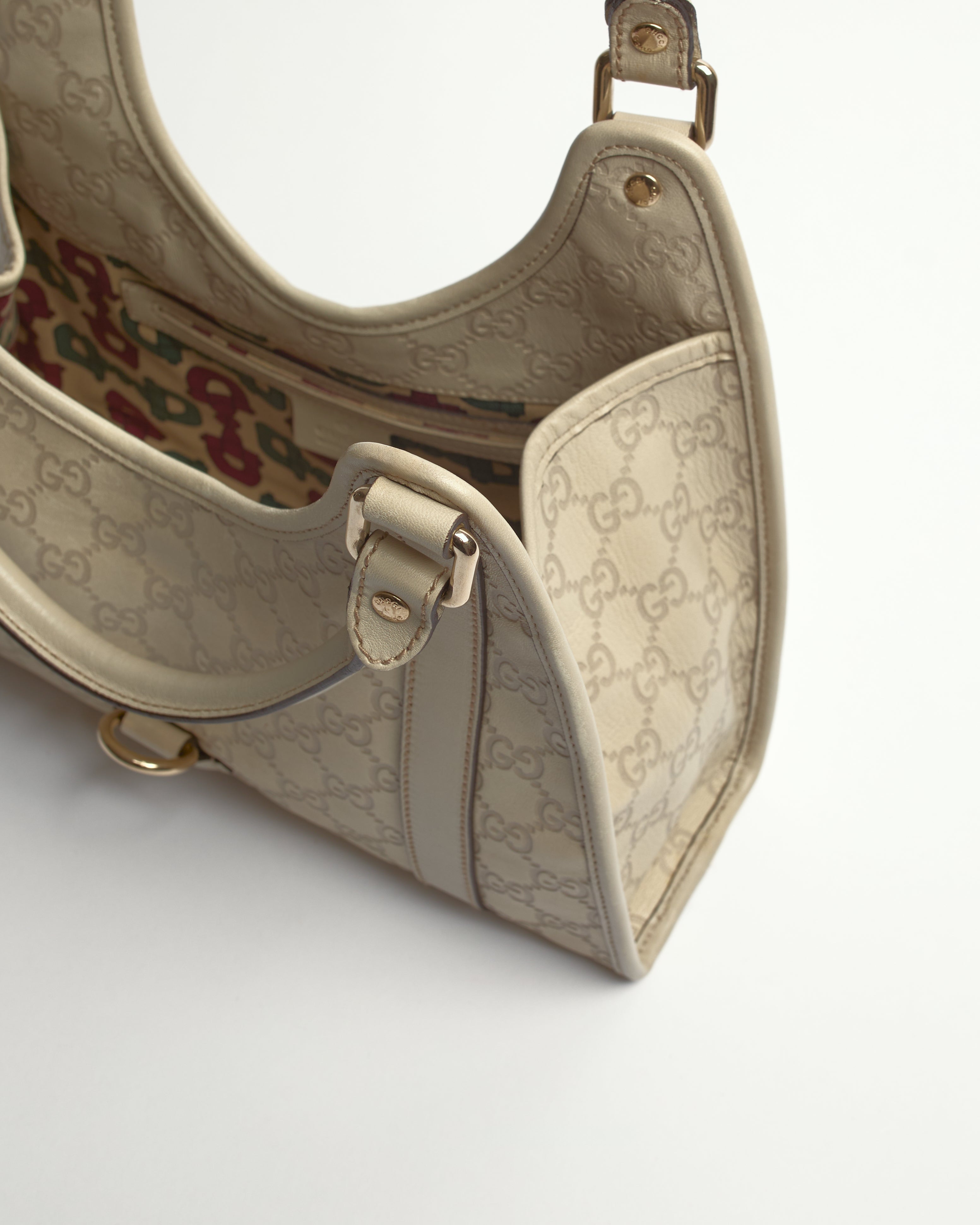 GUCCI GUCCISSIMA JACKIE JOY BARDOT LEATHER SHOULDER BAG