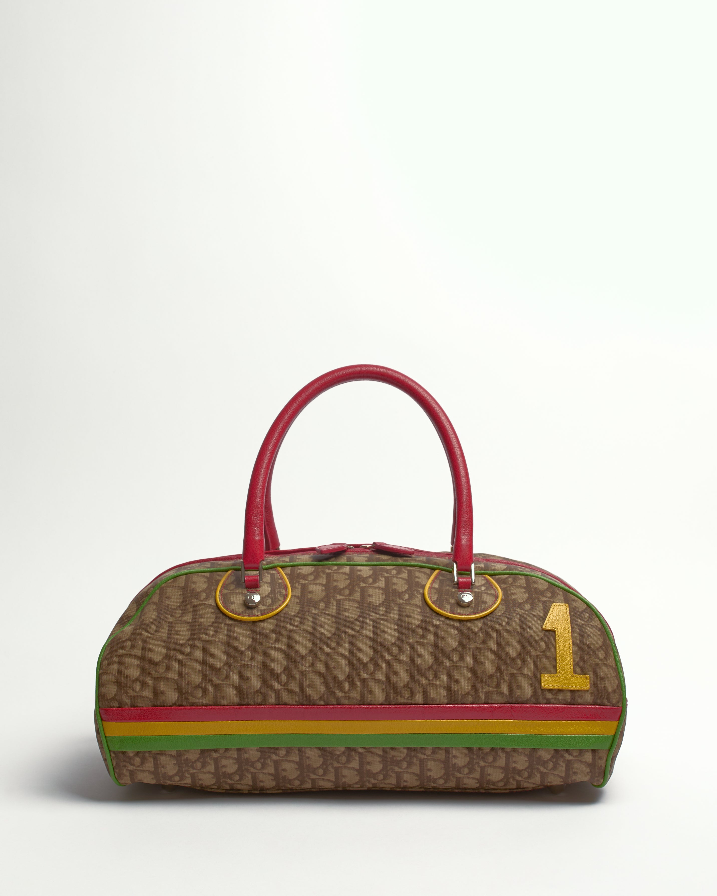 CHRISTAIN DIOR 2004 RASTA OBLIQUE BOWLER BAG