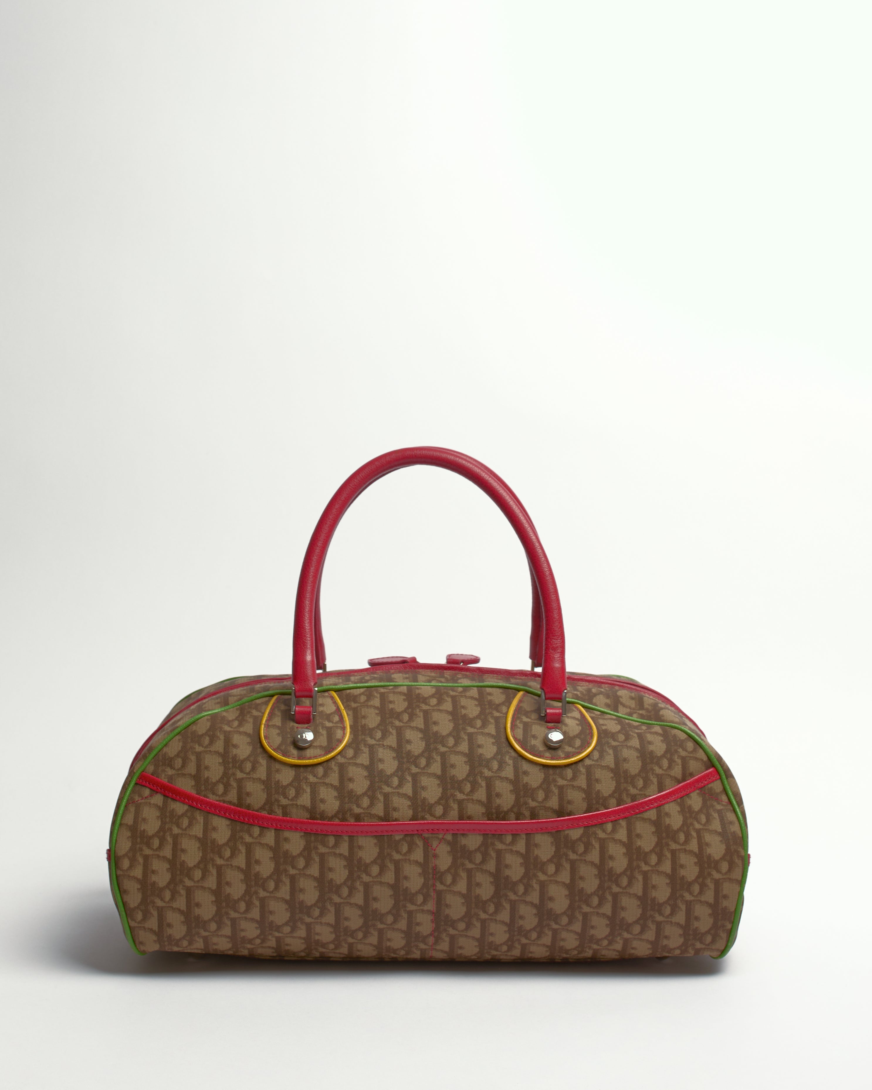 CHRISTAIN DIOR 2004 RASTA OBLIQUE BOWLER BAG