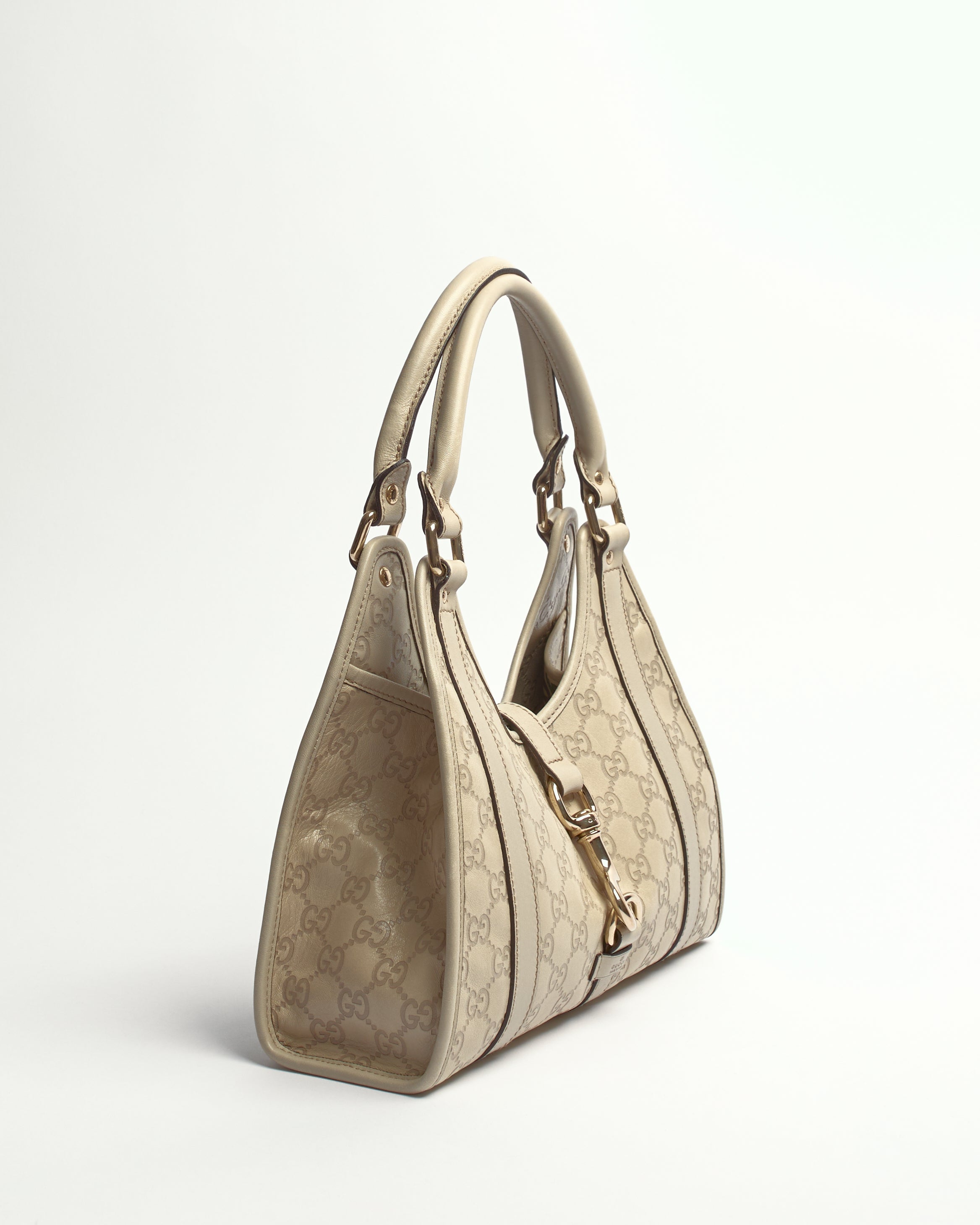 GUCCI GUCCISSIMA JACKIE JOY BARDOT LEATHER SHOULDER BAG