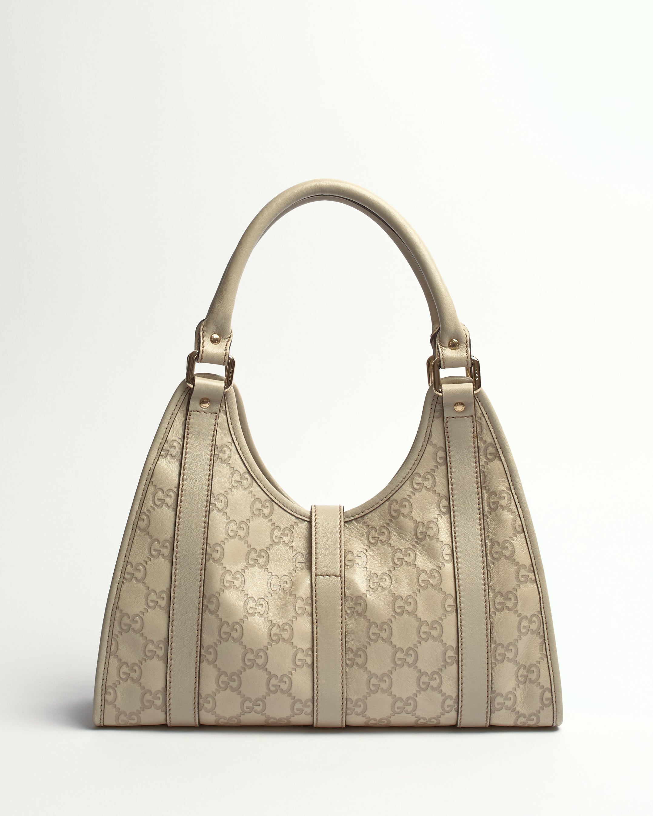 GUCCI GUCCISSIMA JACKIE JOY BARDOT LEATHER SHOULDER BAG