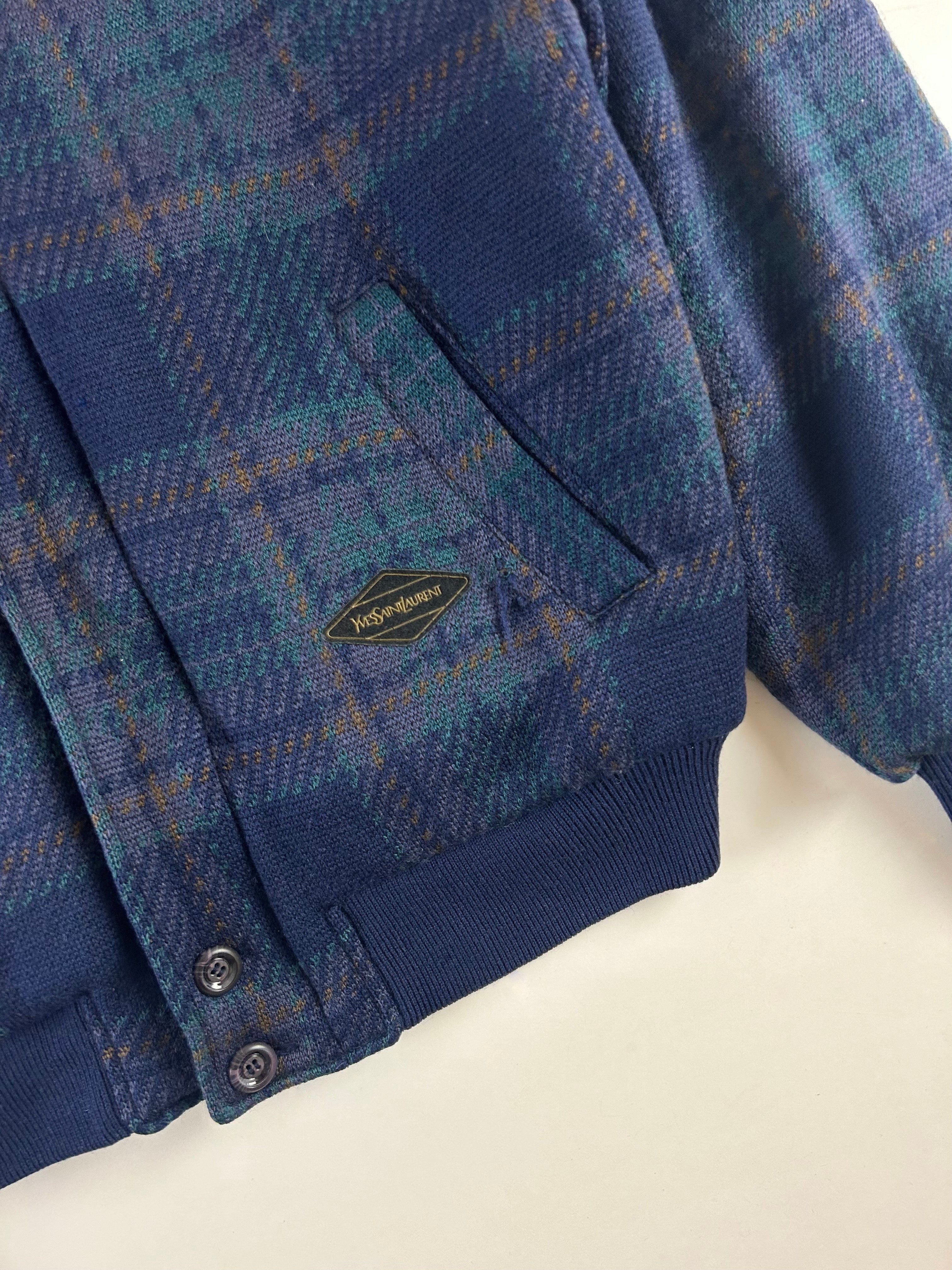 YVES SAINT LAURENT 2000'S CASUAL MOHAIR JACKET [M]