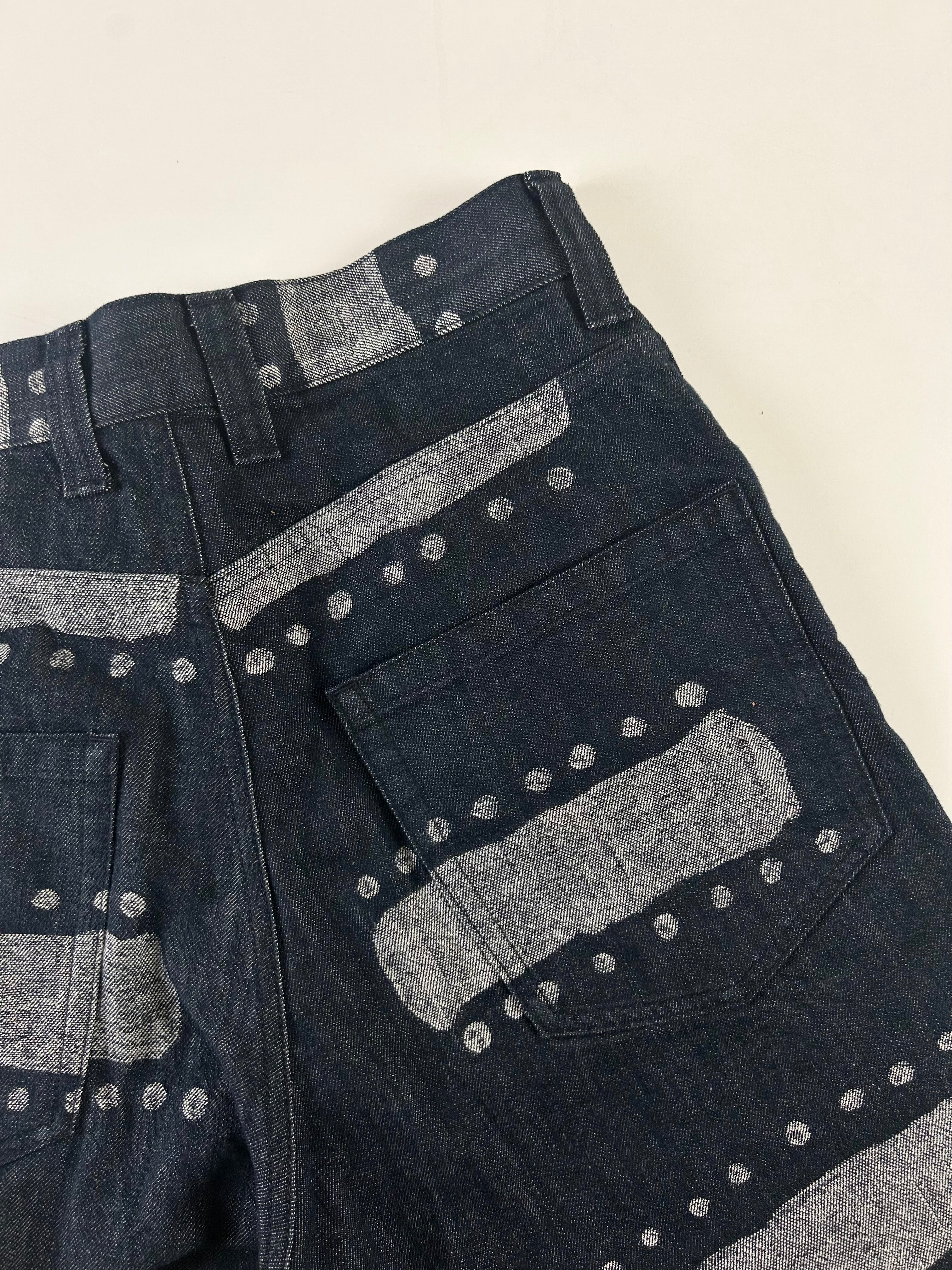 ISSEY MIYAKE HOMME PLISSE +- PRINTED GRAPHIC JEANS [M]