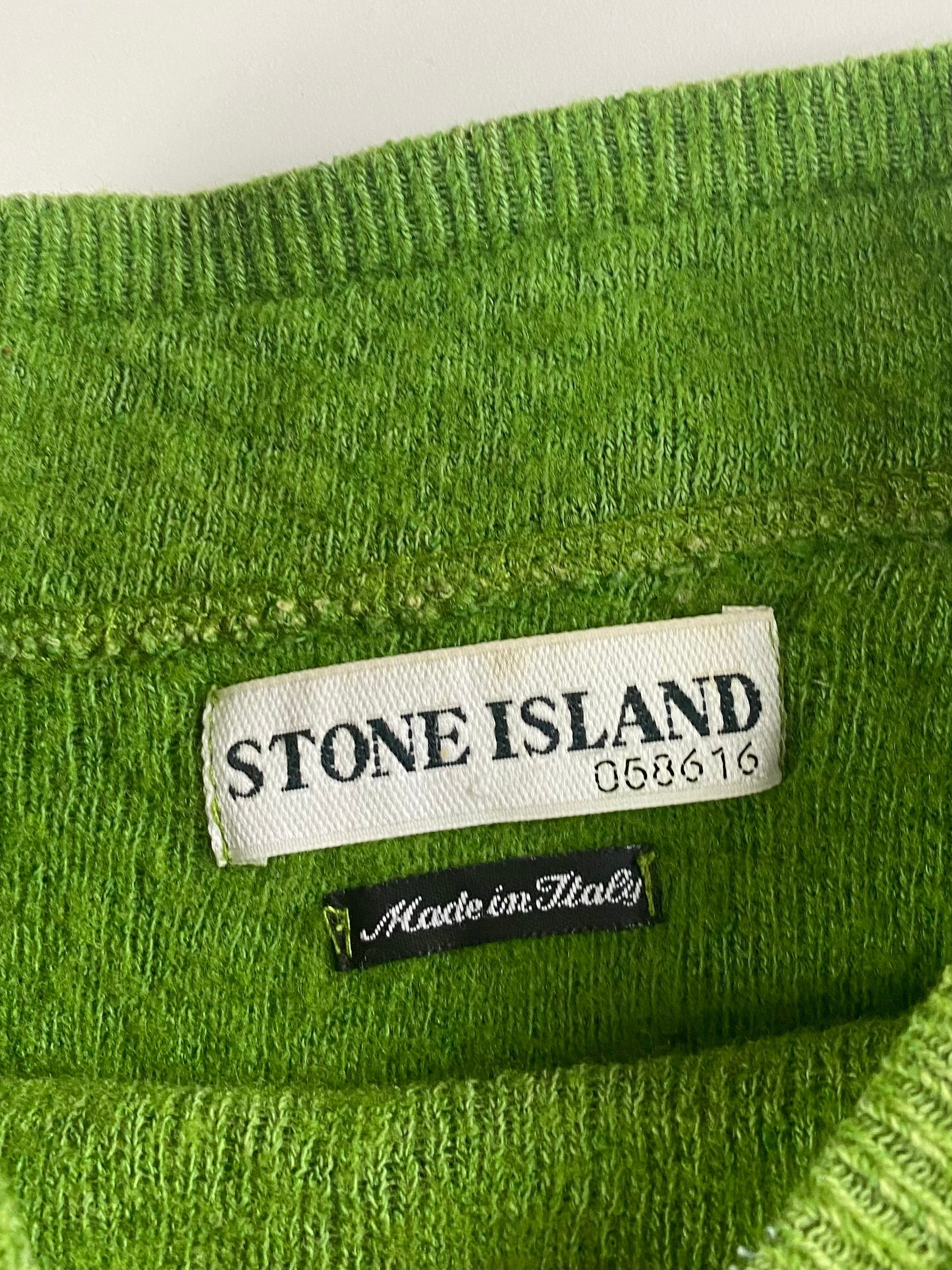 STONE ISLAND 2000'S FLEECE MOCK NECK SWEATER [M]