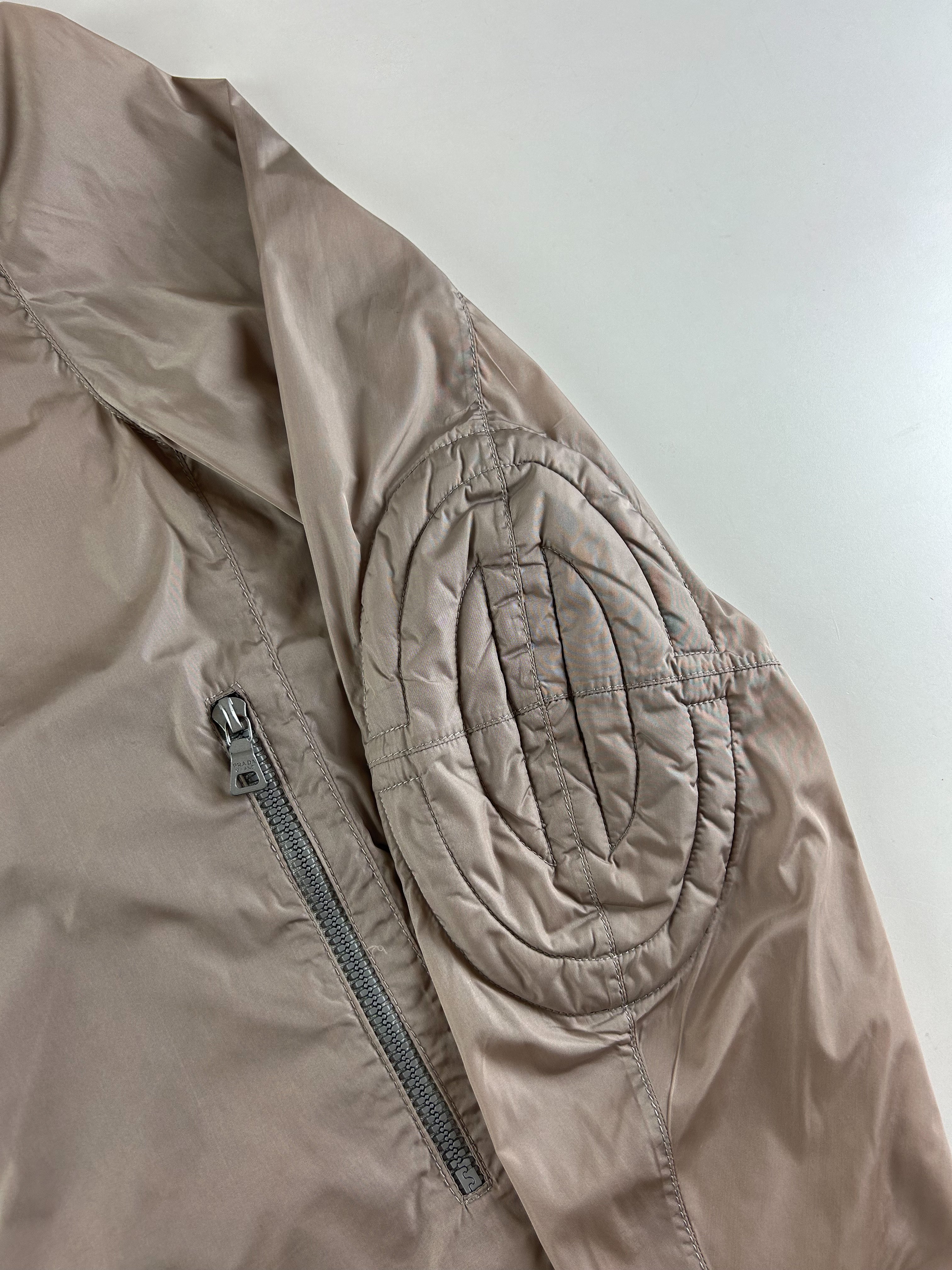 PRADA SPORT S/S 2000 PADDED NYLON MOTO JACKET [M]