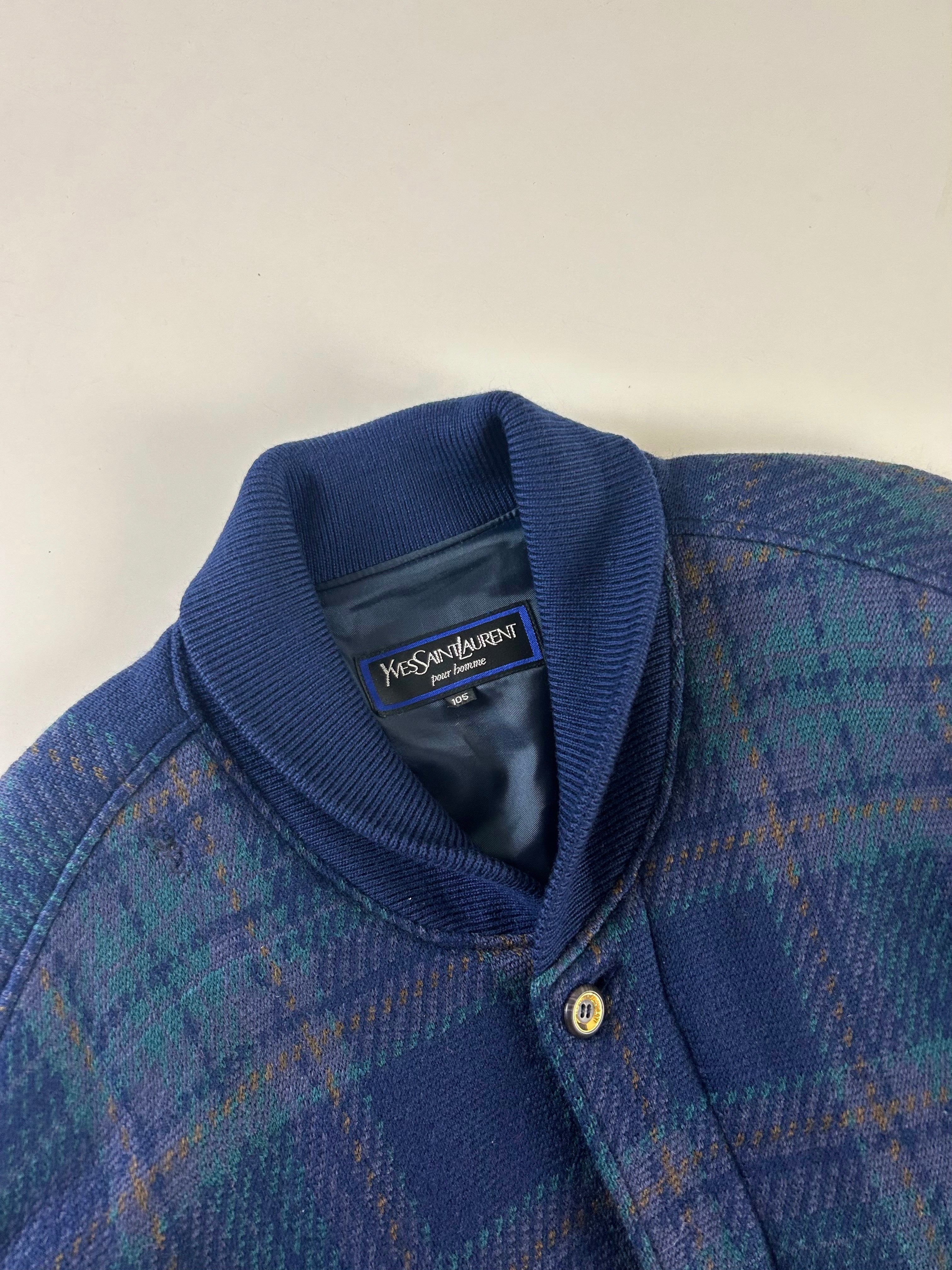 YVES SAINT LAURENT 2000'S CASUAL MOHAIR JACKET [M]