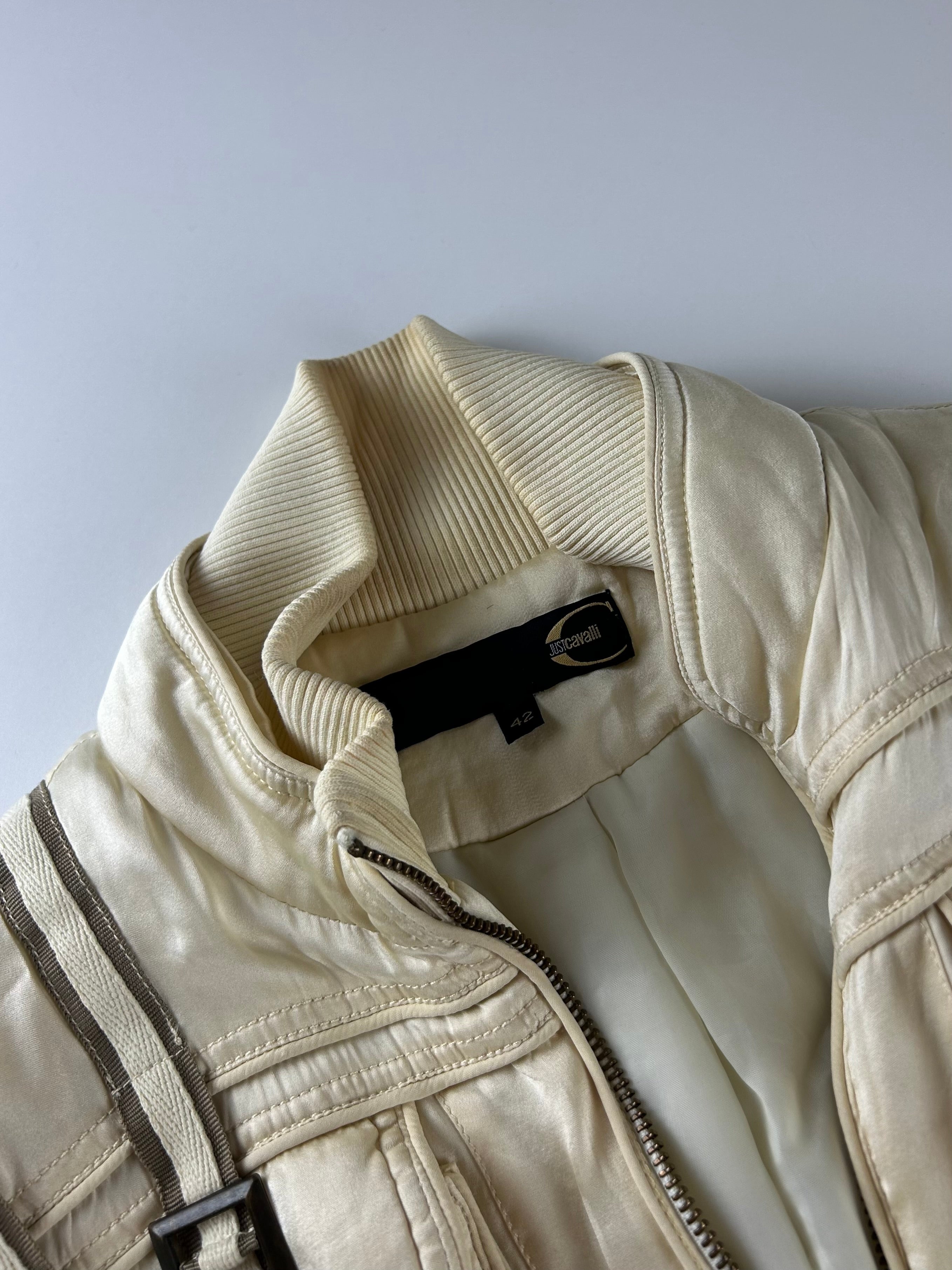 CAVALLI 2000'S PARACHUTE MULTIPOCKET BOMBER JACKET [M]