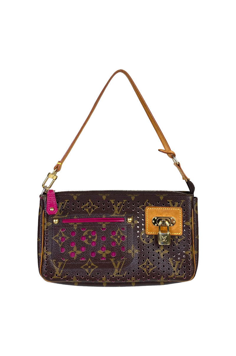 LOUIS VUITTON 2006 POCHETTE ACCESSOIRES MONOGRAM LEATHER SHOULDER BAG