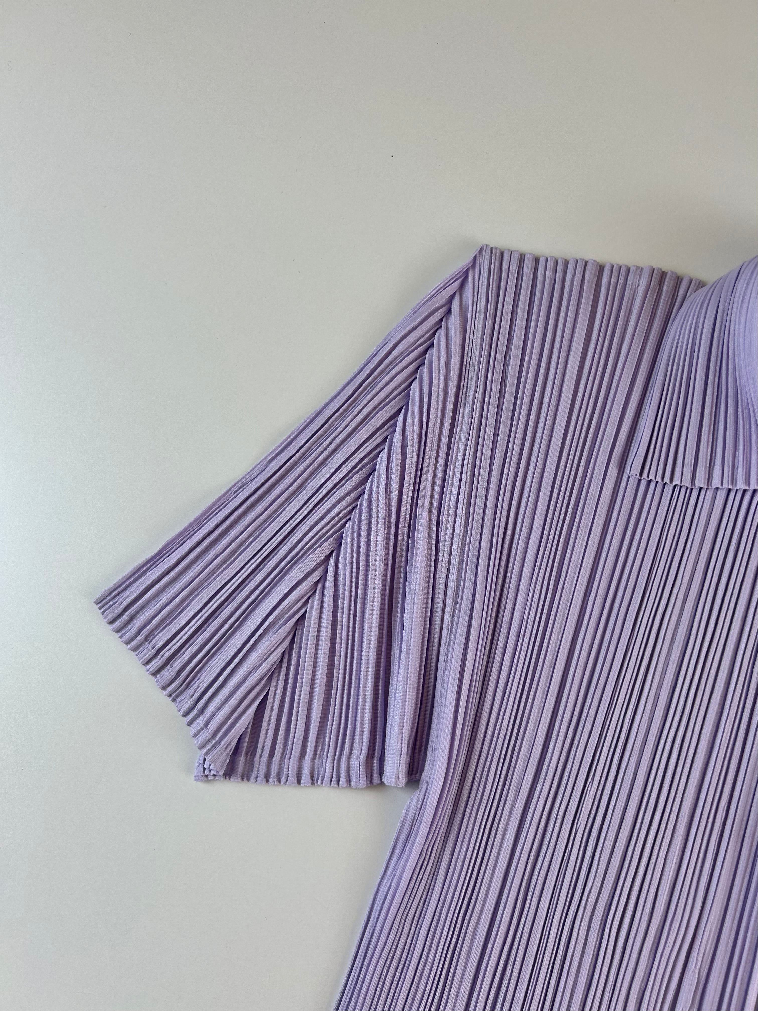 PLEATS PLEASE BY ISSEY MIYAKE LILAC SHORT SLEEVE TOP [M]