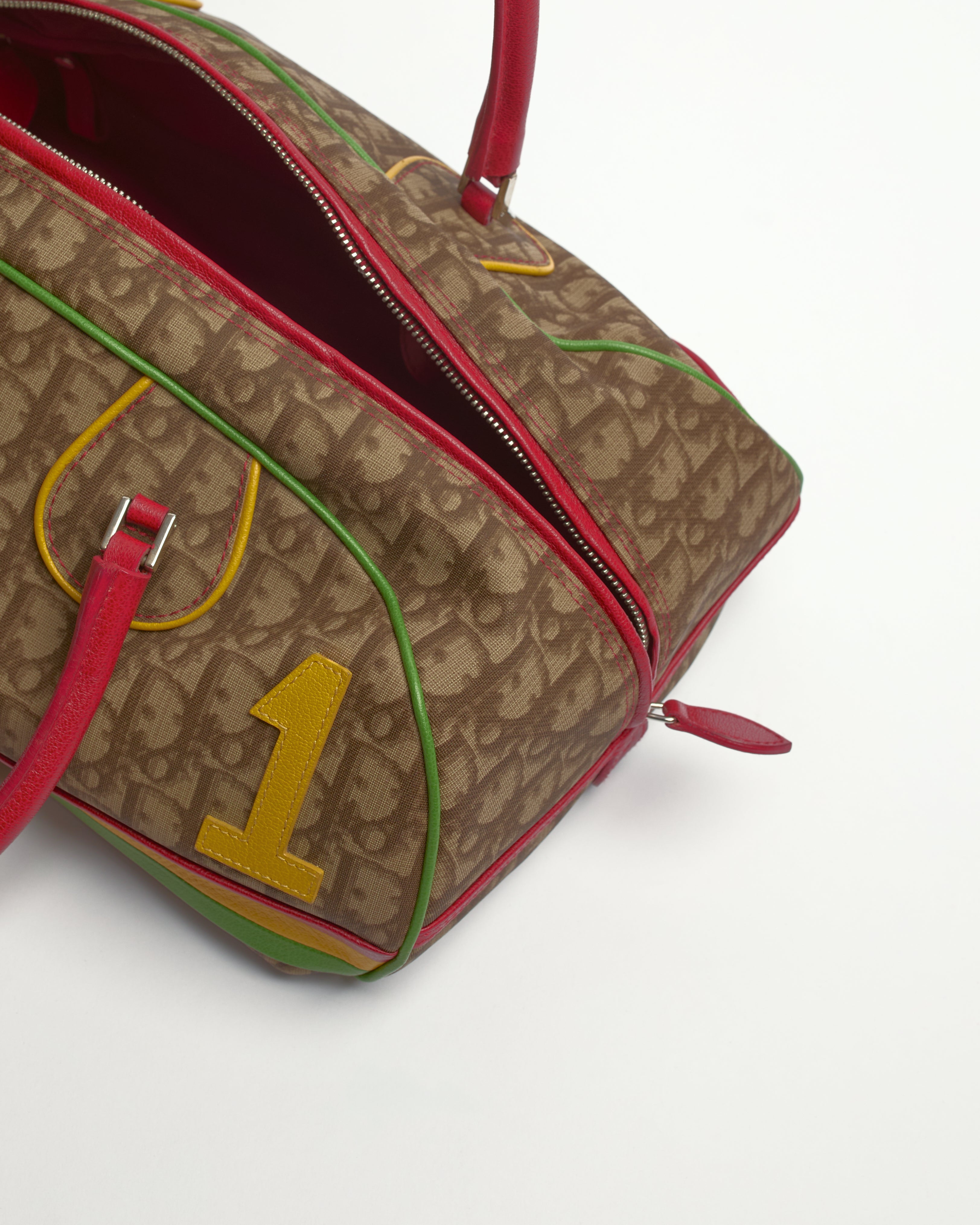 CHRISTAIN DIOR 2004 RASTA OBLIQUE BOWLER BAG