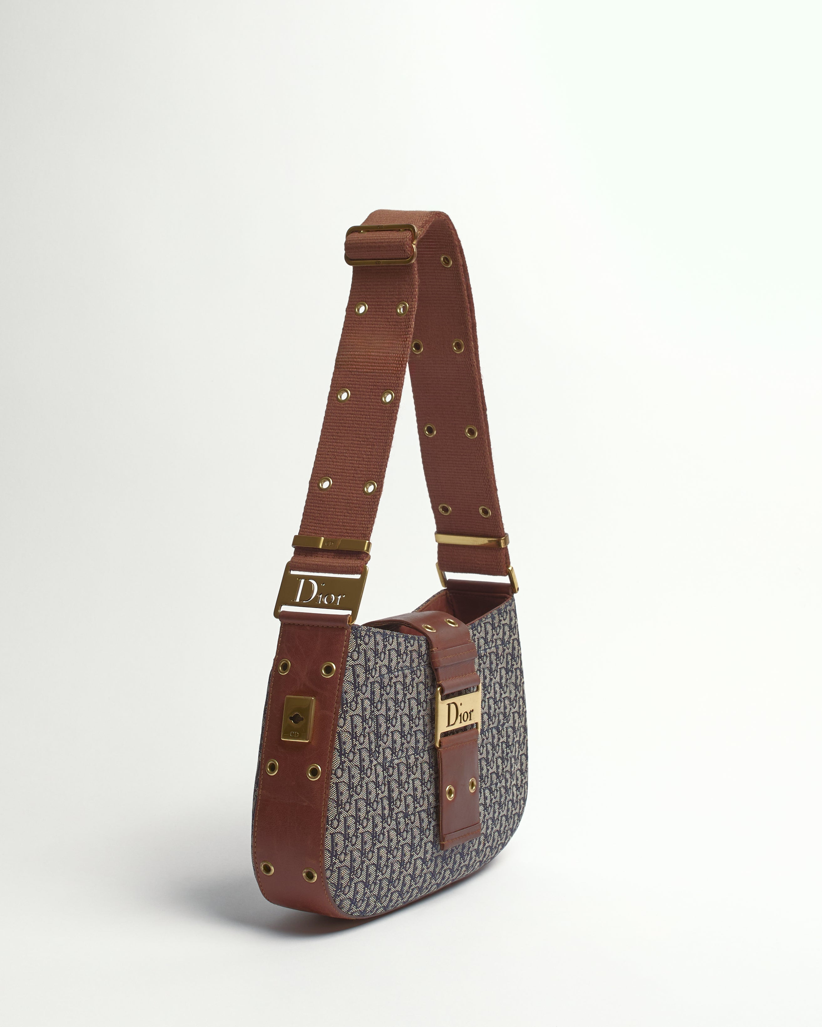 CHRISTIAN DIOR STREET CHIC COLUMBUS TROTTER OBLIQUE SHOULDER BAG