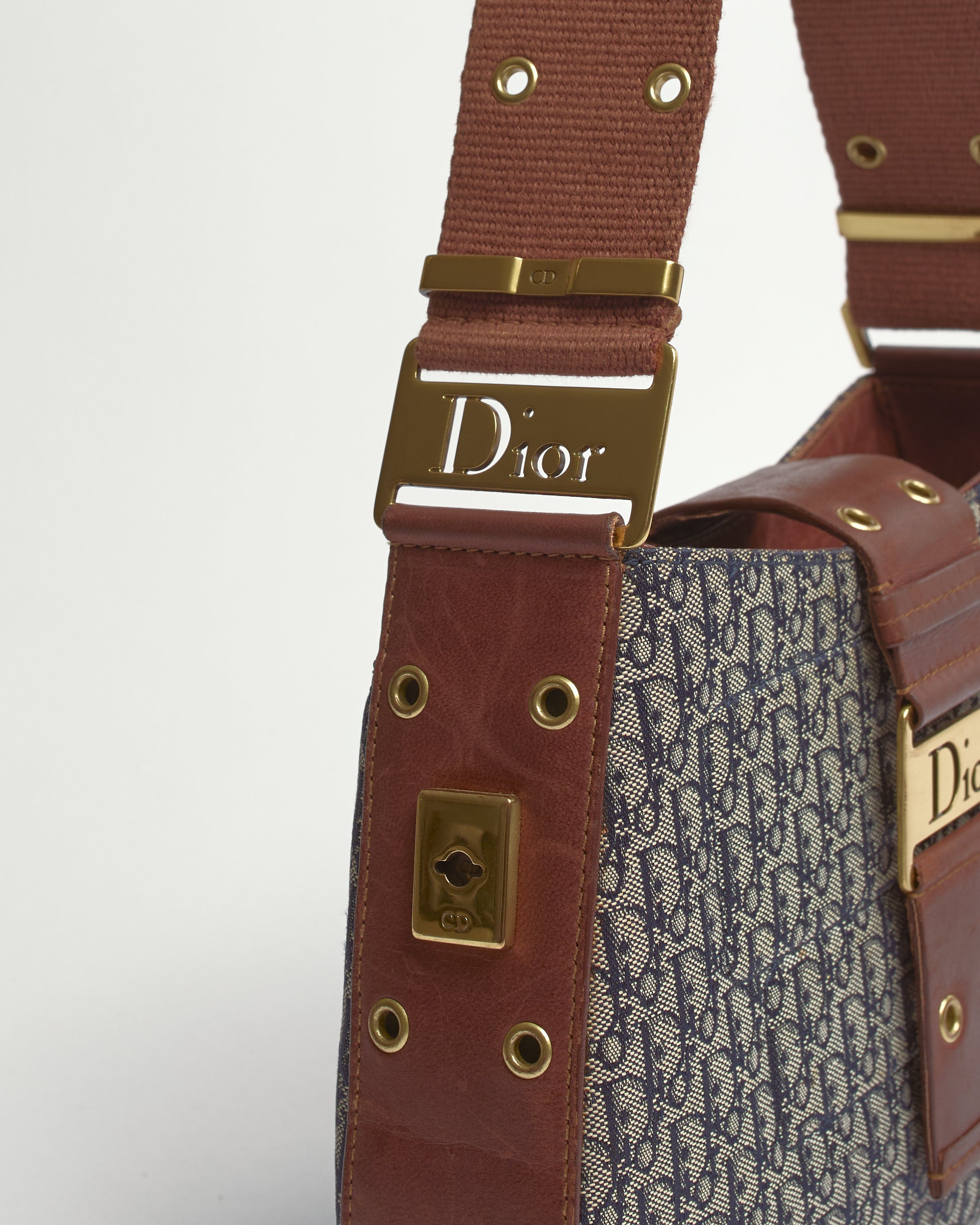 CHRISTIAN DIOR STREET CHIC COLUMBUS TROTTER OBLIQUE SHOULDER BAG