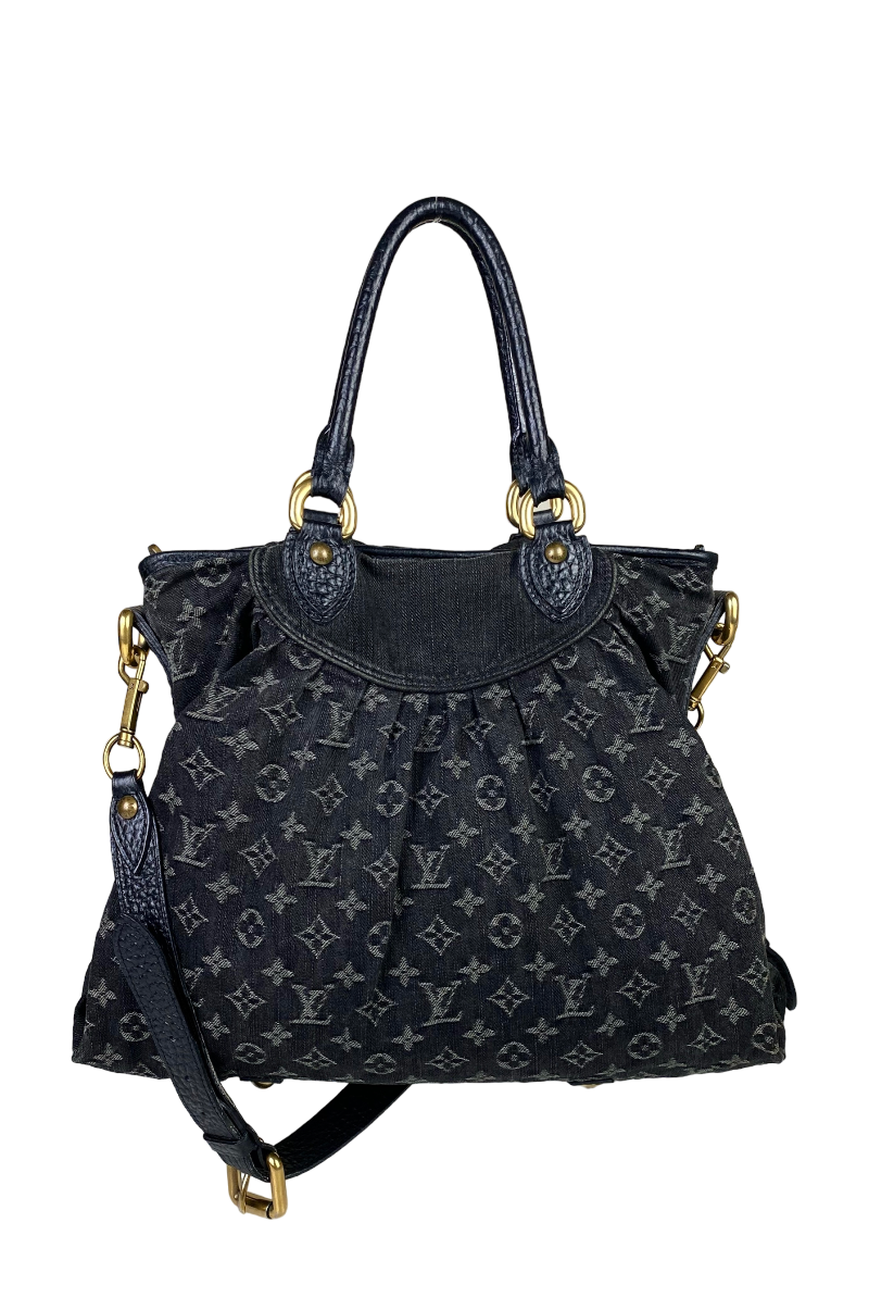 LOUIS VUITTON NEO CABBY MONOGRAM DENIM LARGE SHOPPING BAG