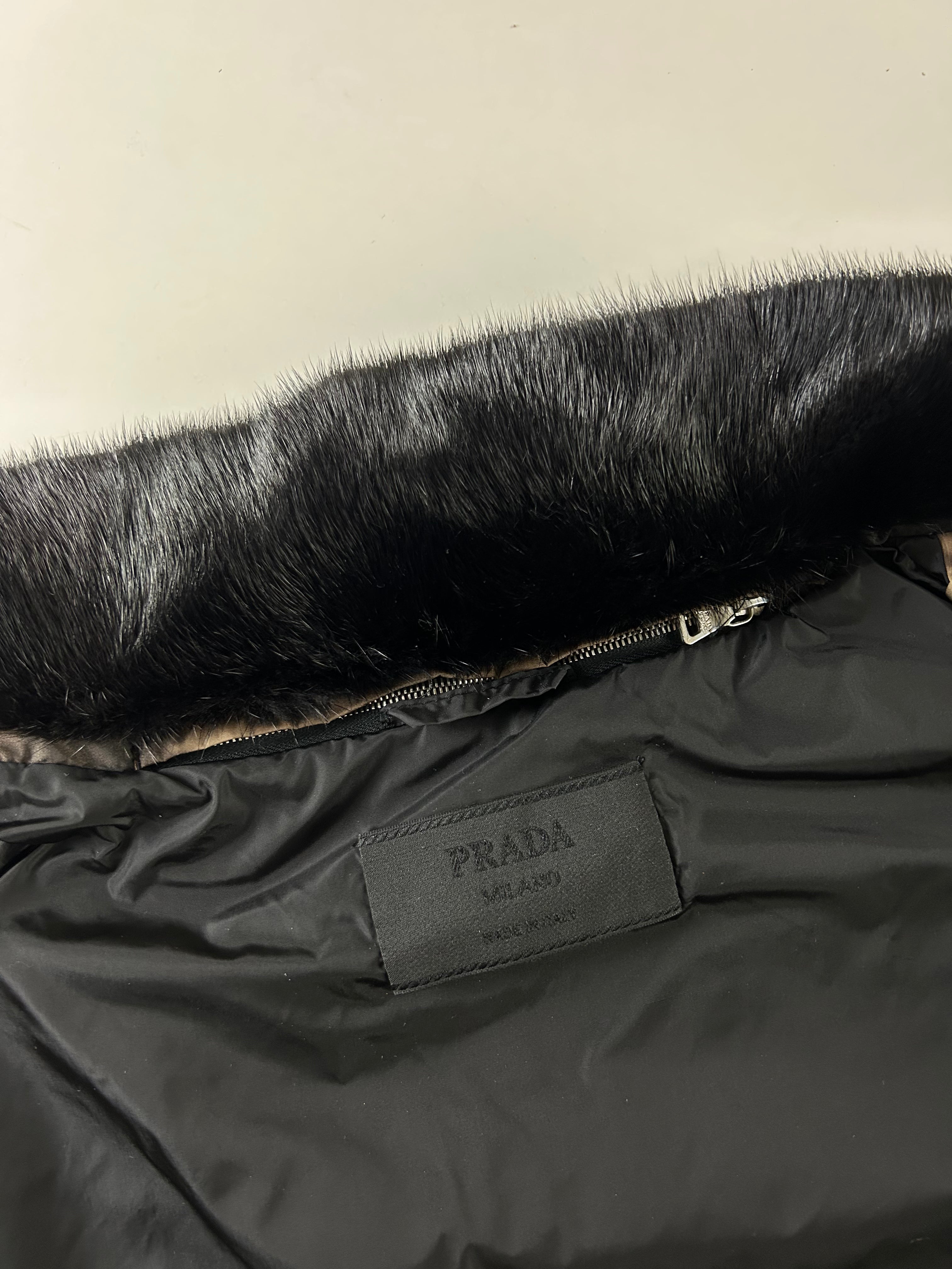 PRADA MILANO F/W 2004 PRINTED PUFFER JACKET [M]