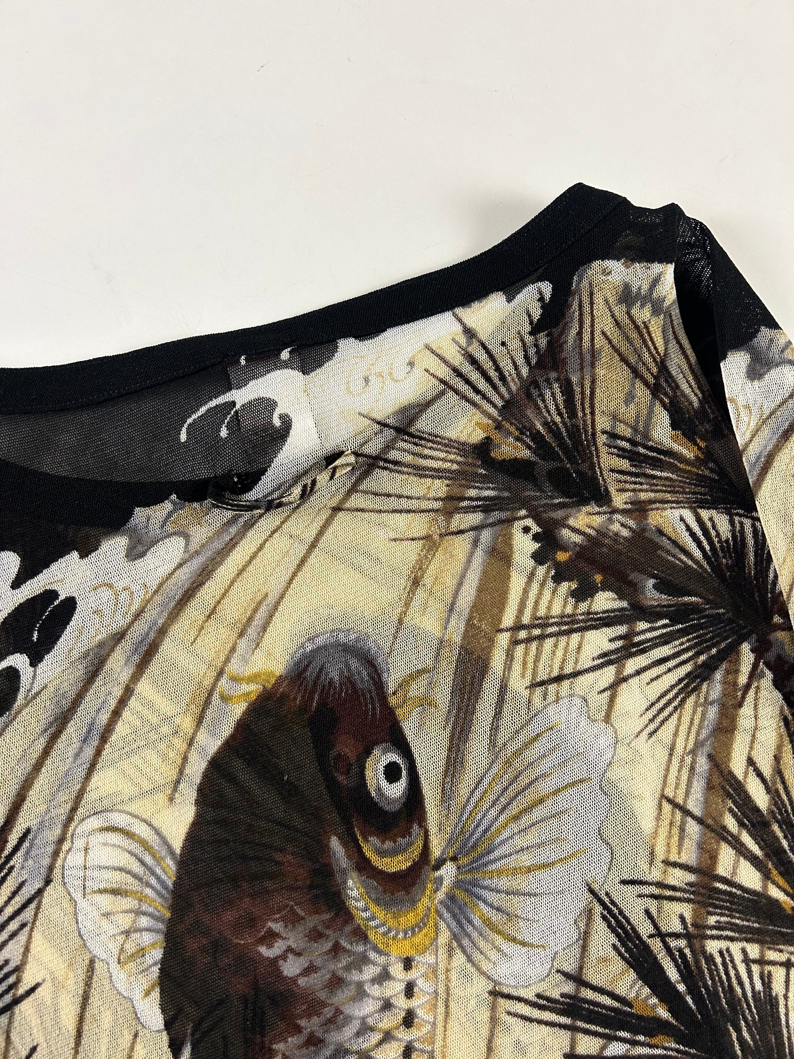 JEAN PAUL GAULTIER 1990'S KOI MESH TOP [S]