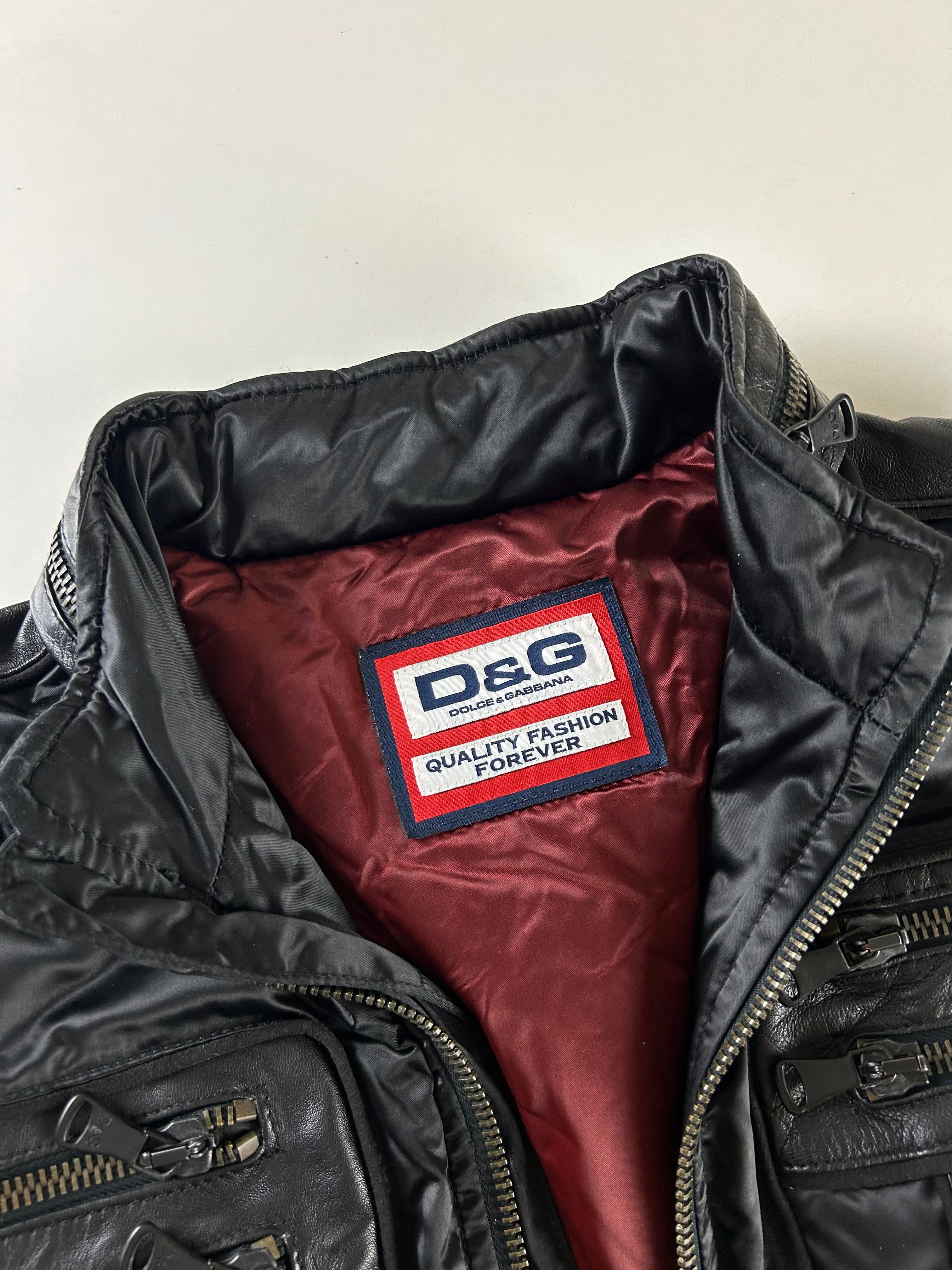 DOLCE AND GABBANA 2004 MULTIPOCKET TECHNICAL PATENT JACKET [M]