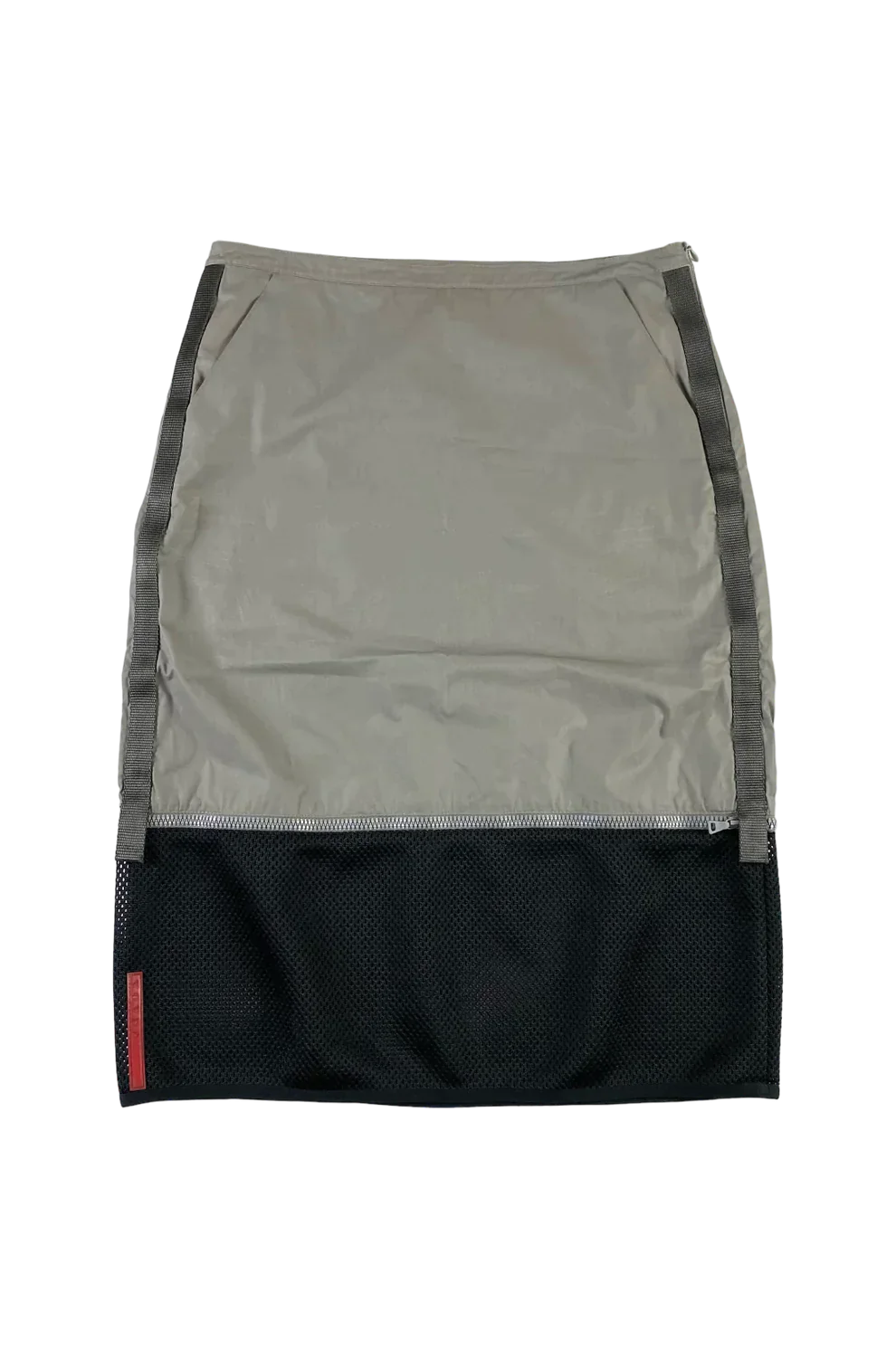 PRADA SPORT 1990S NYLON MESH TECHNICAL SKIRT [M]