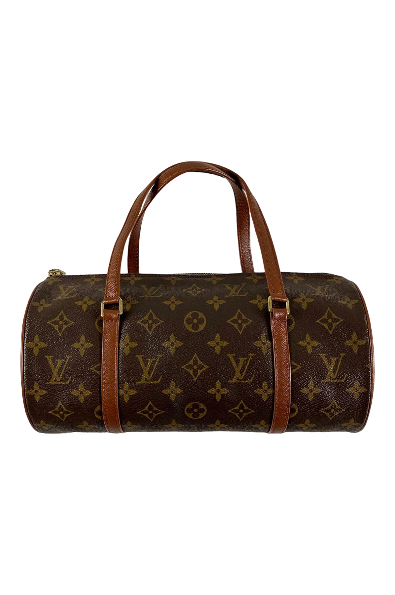 LOUIS VUITTON 2002 PAPILLON MONOGRAM LEATHER TRAVEL BAG