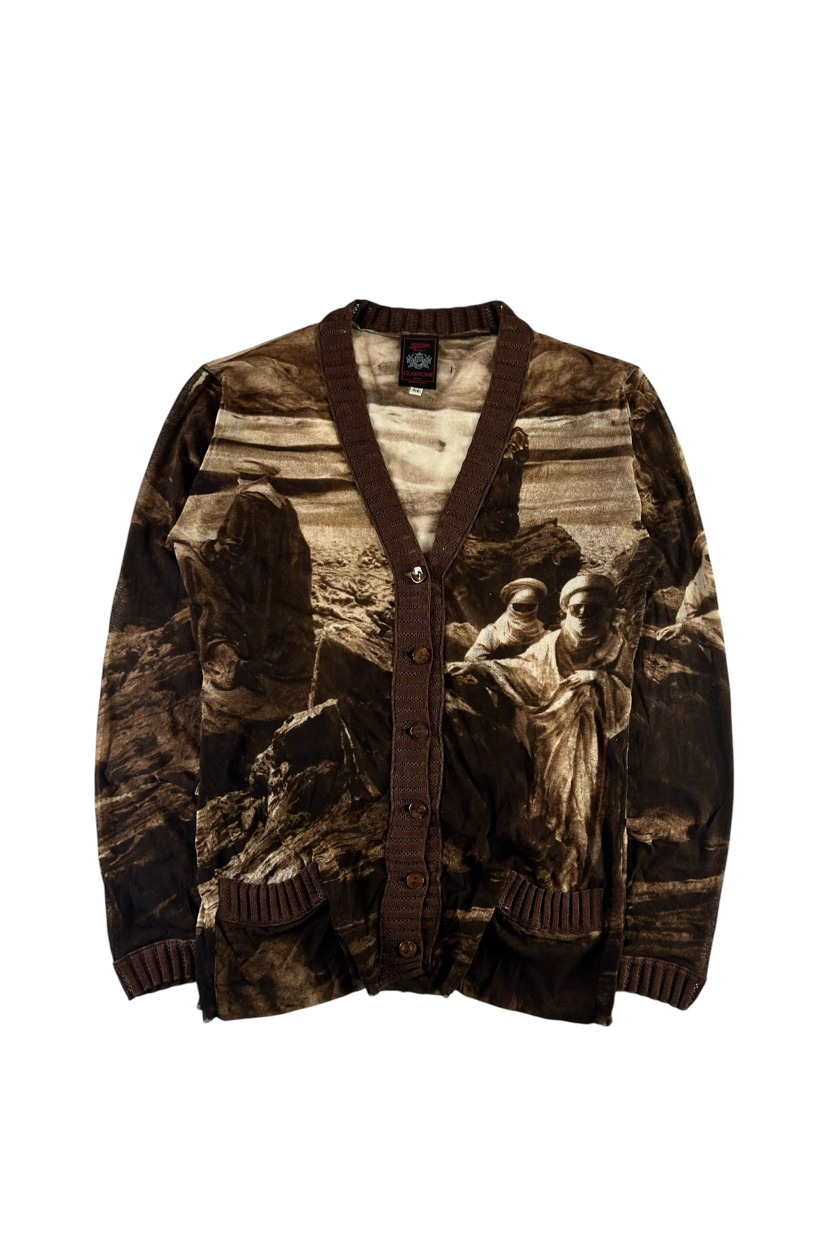 JEAN PAUL GAULTIER 1998 'BEDOUIN NOMAD' MESH CARDIGAN [M]