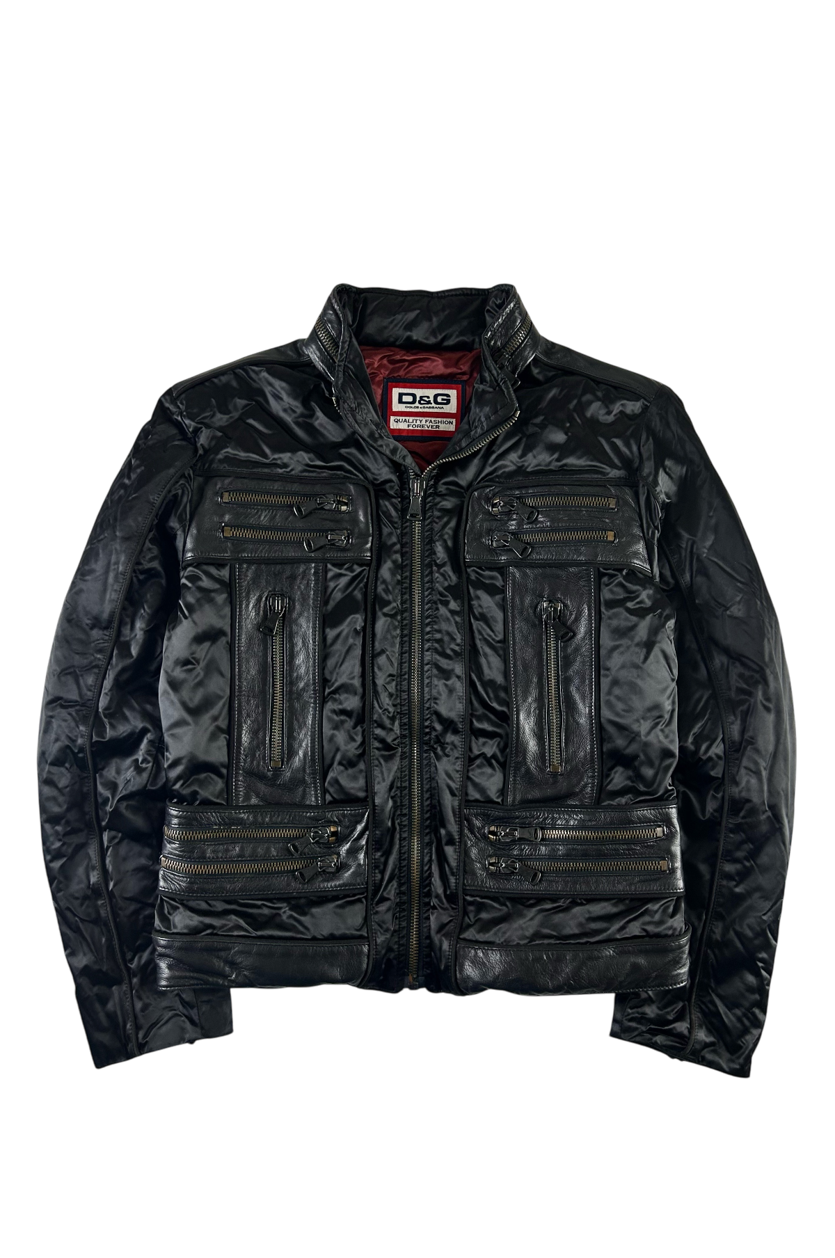 DOLCE AND GABBANA 2004 MULTIPOCKET TECHNICAL PATENT JACKET [M]